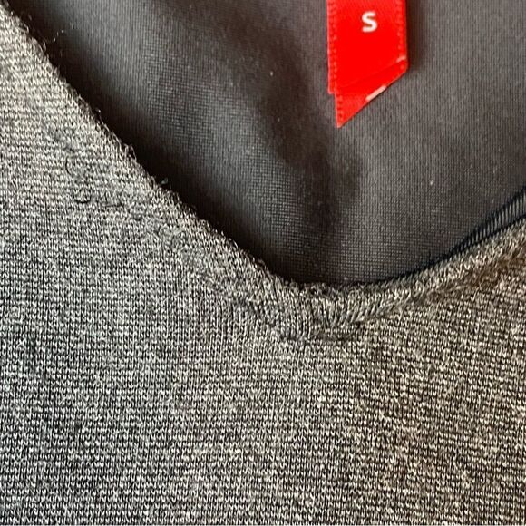 Ruby Ribbon Rita Panel Dress Gray and Black Body Shaping Dress Size Small - Picture 11 of 15